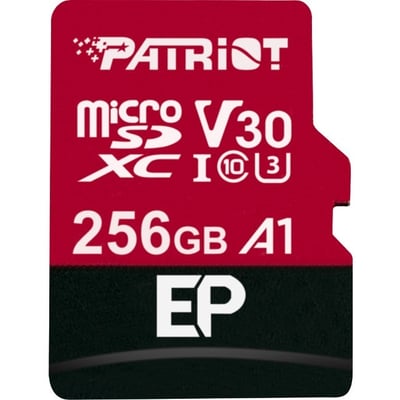 PATRIOT EP SERIES 256GB MICRO SDXC V30 A1 UHS-1 U3 C10