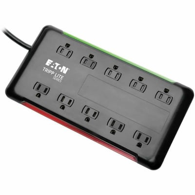 Tripp Lite by Eaton Protect It! 10-Outlet Surge Protector, 6 ft. Cord, 2880 Joules, Black Housing
