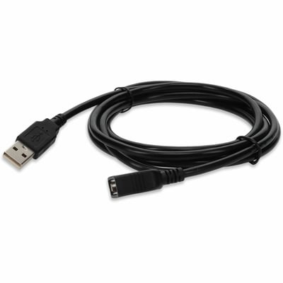 AddOn 6ft USB 2.0 (A) Male to Female Black Cable