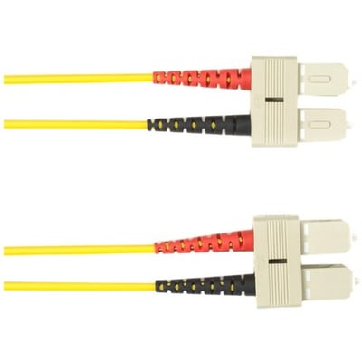 Black Box 5-m, SC-SC, 62.5-Micron, Multimode, PVC, Yellow Fiber Optic Cable