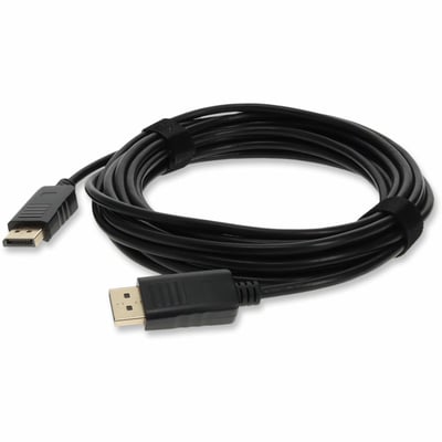 20ft DisplayPort 1.2 Male to DisplayPort 1.2 Male Black Cable For Resolution Up to 3840x2160 (4K UHD)