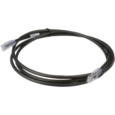 PanNet Patch Cord, 24 AWG, Cat. 6A, RJ45, 10 ft., Black