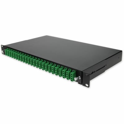 19-IN RACK MOUNT 1U PATCH PANEL 48 APC LC DUPLEX SINGLE-MODE OS2