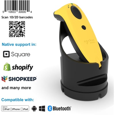 Socket Mobile SocketScan S740, Universal Barcode Scanner, Yellow & Black Dock