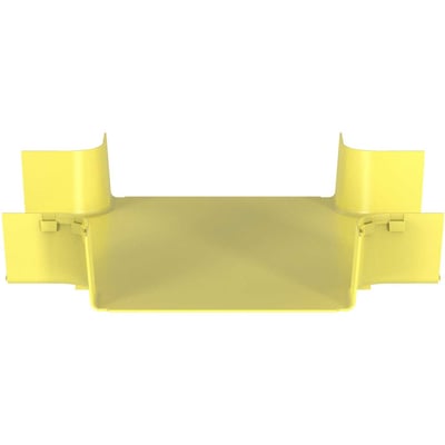 Panduit FiberRunner 4-Way Cross Fitting, 12x4, Yellow