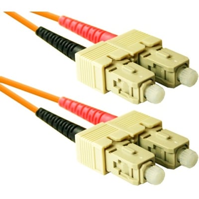 ENET 8M SC/SC Duplex Multimode 62.5/125 OM1 or Better Orange Fiber Patch Cable 8 meter SC-SC Individually Tested