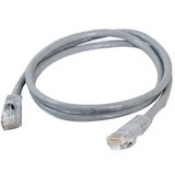 Quiktron Q-Series Patch Cords, CAT5E, Booted, Gray, 25 FT