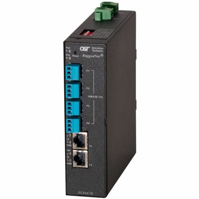 10BASE-TL1 SPOE SWITCH 4X3-PIN 10/100/1000 2XRJ-45 -40 TO 75C 2DC