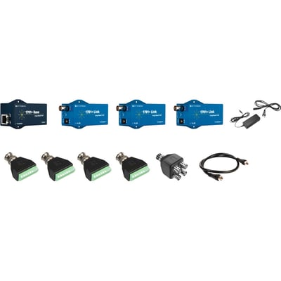 1701+ KIT3H (EOC/UTP): 1 1701+ BASE, 3 1701+ LINK (50 WATTS), COAX CABLE - 5 YR