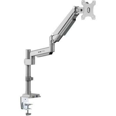 Tripp Lite by Eaton Single-Display Gas Spring-Arm Desktop Clamp or Grommet for 13" to 34" Displays - USB and Audio Ports Aluminum