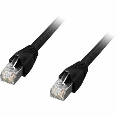 CAT6A SHIELDED PATCH CABLE BLACK 3FT.