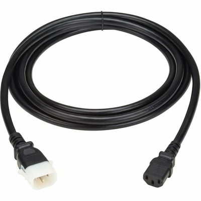 PDU POWER CORDS C13 P-LOCK C14 HEAVY-DUTY 15A 250V 10FT BLACK