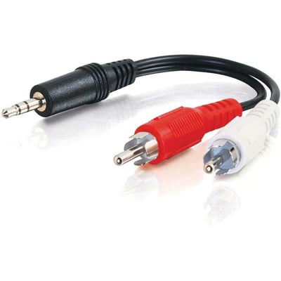 3FT 3.5MM STEREO TO 2-RCA M/M Y-CABLE