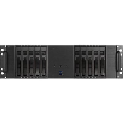 iStarUSA 3U Compact 10x 3.5" Bay Hotswap microATX Chassis
