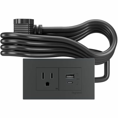 Wiremold Dash Series 2-Cube FPC - Graphite