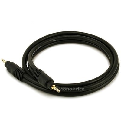 STEREO M TO STEREO M CABLE 3FT- BLACK