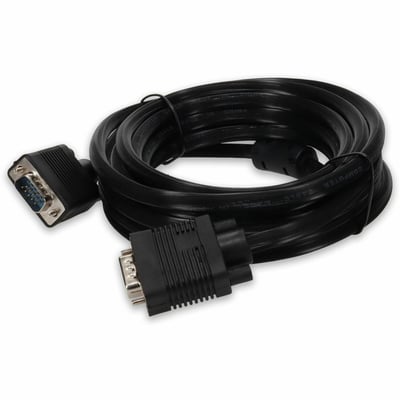 AddOn 5-Pack of 15ft VGA Male to VGA Male Black Cables For Resolution Up to 1920x1200 (WUXGA)