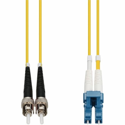 AddOn 85m ST to LC Yellow OS2 Duplex LSZH SMF Fiber Patch Cable