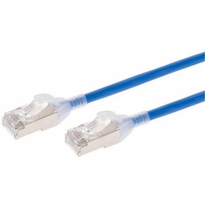 MONOPRICE SLIMRUN CAT6A ETHERNET PATCH CABLE - SNAGLESS_ DOUBLE SHIELDED_ COMPON