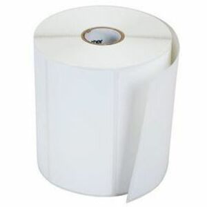 Brother 4in x 2in White Standard Direct Thermal Labels, Die-Cut Roll