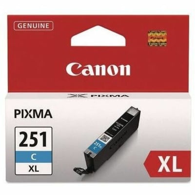 Canon CLI-251XL Original High Yield Inkjet Ink Cartridge - Cyan - 1 Pack
