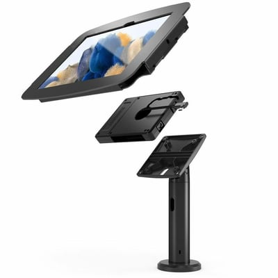 GALAXY TAB A8 10.5IN SPACE ENCLOSURE TILTING STAND 8IN PLUS HUB BLACK