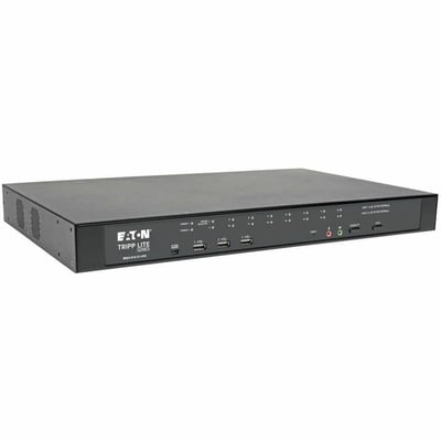 Tripp Lite by Eaton NetDirector 16-Port Cat5 KVM over IP Switch - Virtual Media 1 Remote + 1 Local User 1U Rack-Mount TAA