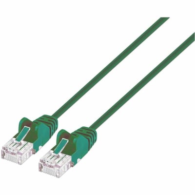 CAT6 U/UTP SLIM NETWORK PATCH CABLE, 14 FT., GREEN
