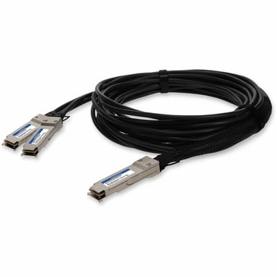 AddOn Mellanox® MCP7H50-V01AR30 Compatible TAA 200GBase-CU QSFP56 to 2xQSFP56 Infiniband HDR Direct Attach Cable (Passive Twinax, 1.5m, LSZH)
