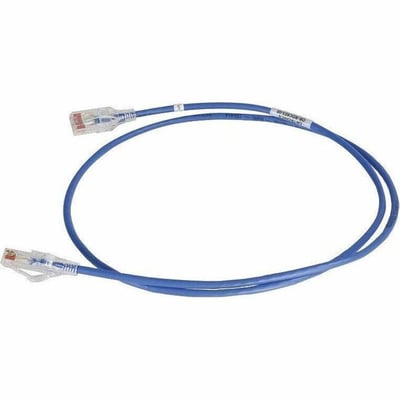 CORD28AWG C6A BLU 1FT