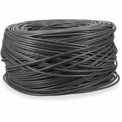 AddOn 1000ft Non-Terminated Gray Cat6 UTP Plenum Rated Copper Patch Cable