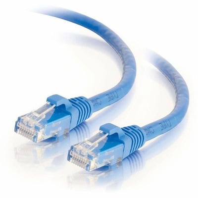 Quiktron Q-Series Patch Cords, Cat6, Booted, Blue, 9 Ft