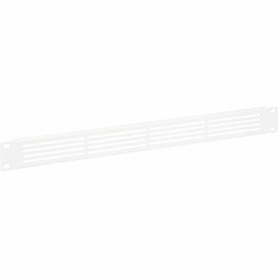 1U VENTILATED BLIND PLATE - WHI WHITE