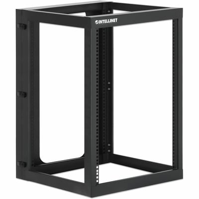 19 IN. WALL MOUNT 4-POST OPEN FRAME NETWORK RACK, 15U