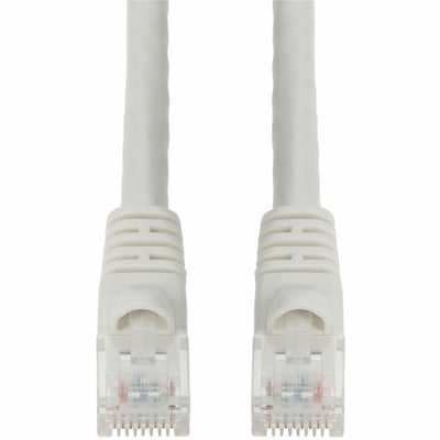 AddOn 12ft White CAT 6 PVC Ethernet Cable Snagless Bubble Boot RJ-45 M/M