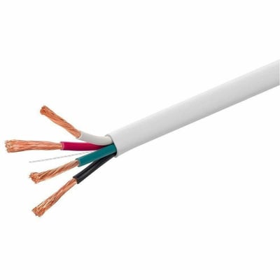 MONOPRICE ACCESS SERIES 12AWG CL3 RATED 4-CONDUCTOR SPEAKER WIRE  250FT  WHITE