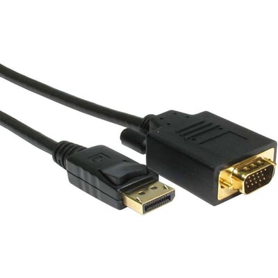 3FT DISPLAYPORT - VGA (SVGA, HD15) M-M ADAPTER CABLE WILL ALLOW YOU TO CONNECT A