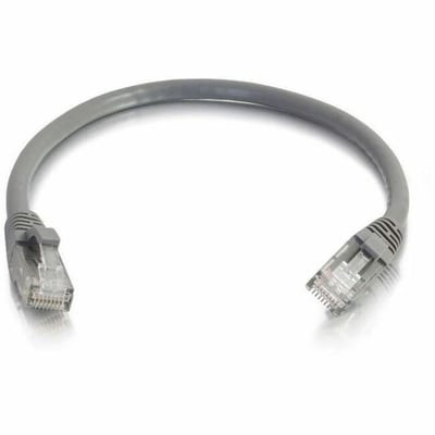 Quiktron Q-Series Patch Cords, CAT5E, Booted, Gray, 2 FT