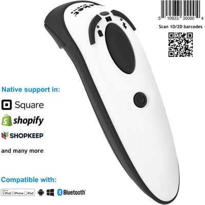 Socket Mobile DuraScan D740, Universal Barcode Scanner, White