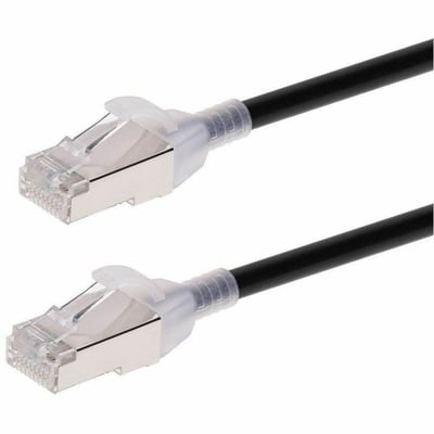 MONOPRICE SLIMRUN CAT6A ETHERNET PATCH CABLE - SNAGLESS_ DOUBLE SHIELDED_ COMPON