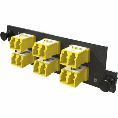 ADPT PANEL HDFP 6 KEYED LC DX 12F YELLOW MOQ 1