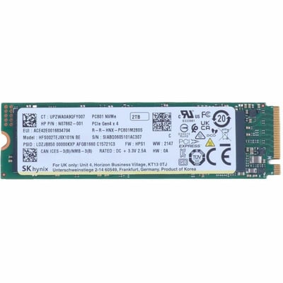 HP 2TB PCIE SSD