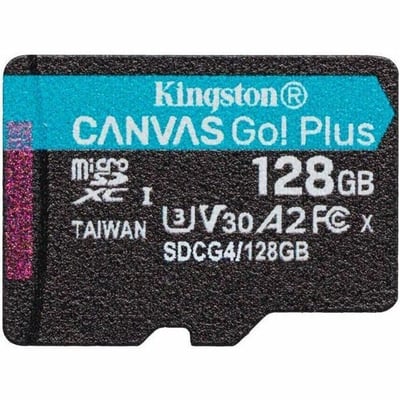 128GB MICROSDXC CANVAS GO PLUS GEN4 200R A2 U3 SINGLE PACK W/O ADP