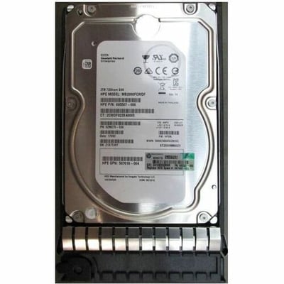 HPE SOURCING - CERTIFIED PRE-OWNED 2 TB Hard Drive - 3.5" Internal - SAS (6Gb/s SAS)