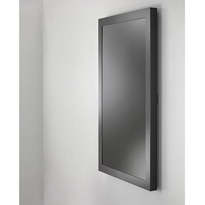 Chief Impact 75 Inch On-Wall Kiosk with Protective Glass - Landscape Orientation - Black