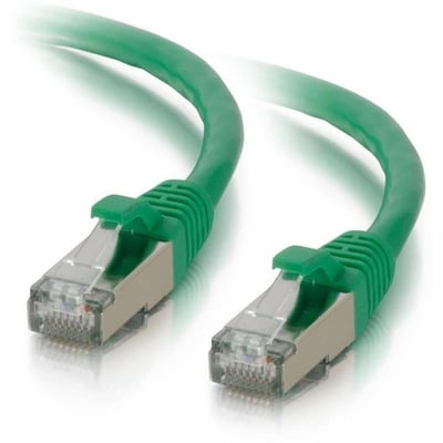 Quiktron Q-Series Patch Cords, CAT6A Shielded, booted, Green, 7 FT