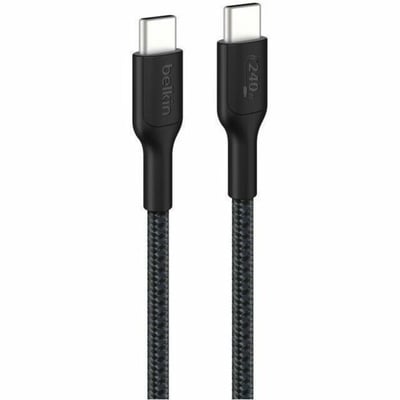 C - C CBL 240W 2.0 BRAIDED PCR 1M BLACK 15-RETAIL BOX