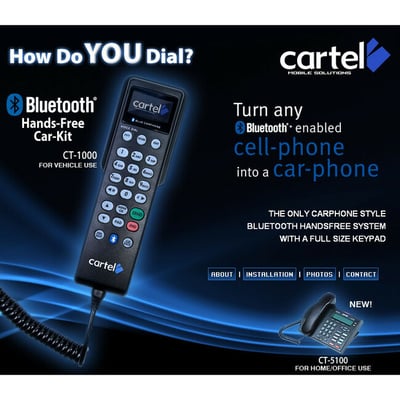 Cartel CT-1000 Wireless Bluetooth Car Hands-free Kit