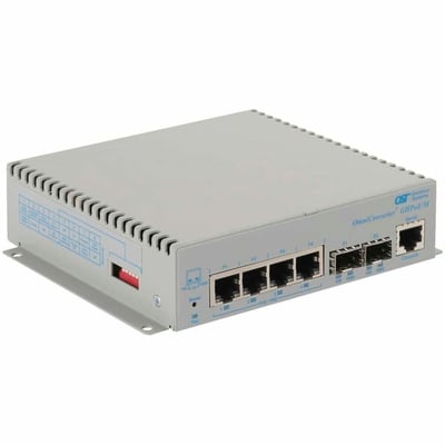 10/100/1000 4XRJ-45 POE SWITCH 60W BT MGT 1G 2XSFP PORTS DC PWR