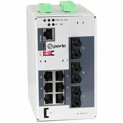Perle IDS-409G3-T2SD10-MD05-XT - Industrial Managed Ethernet Switch